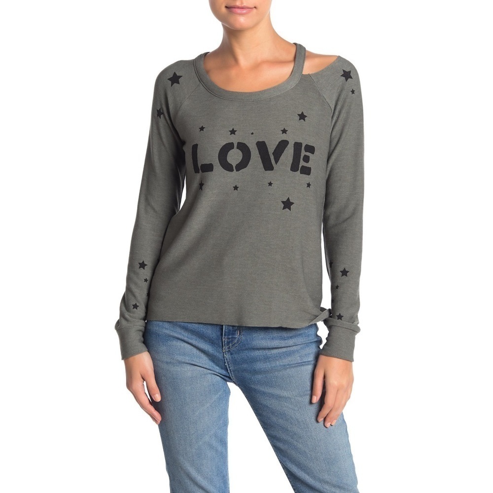 [Chaser] Love Stars Cozy Knit Vented Pullover